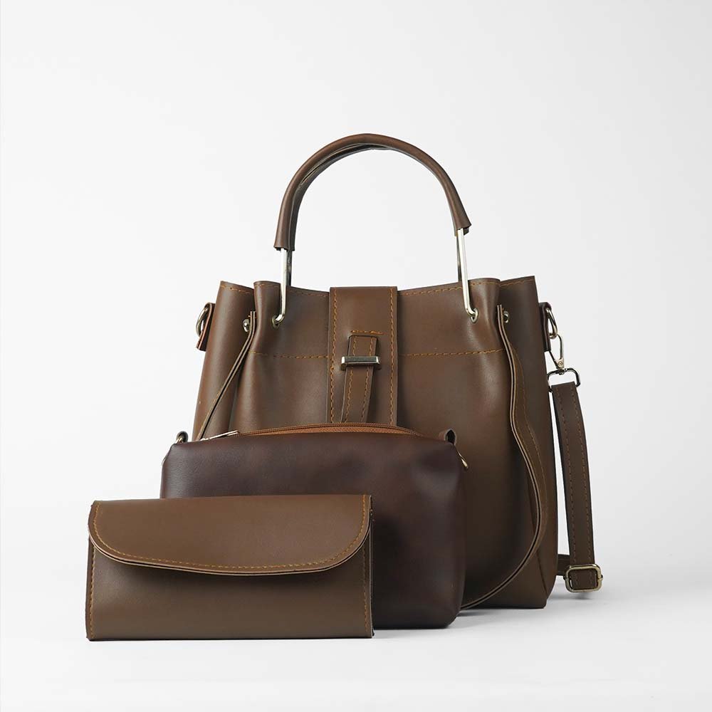 Emerald Set of 3 bag brown - Image 2