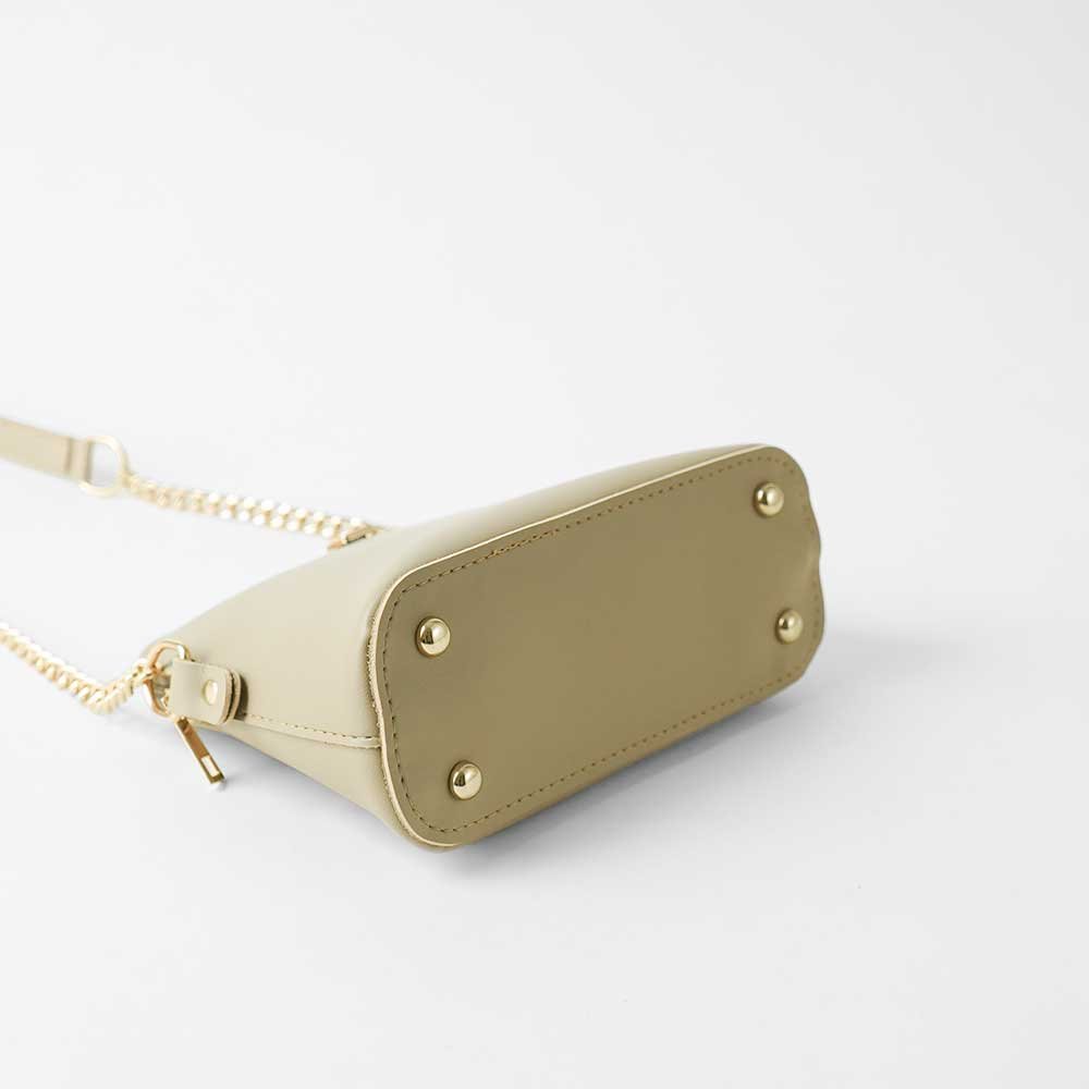 Pouch Size Shoulder Bag Beige - Image 3