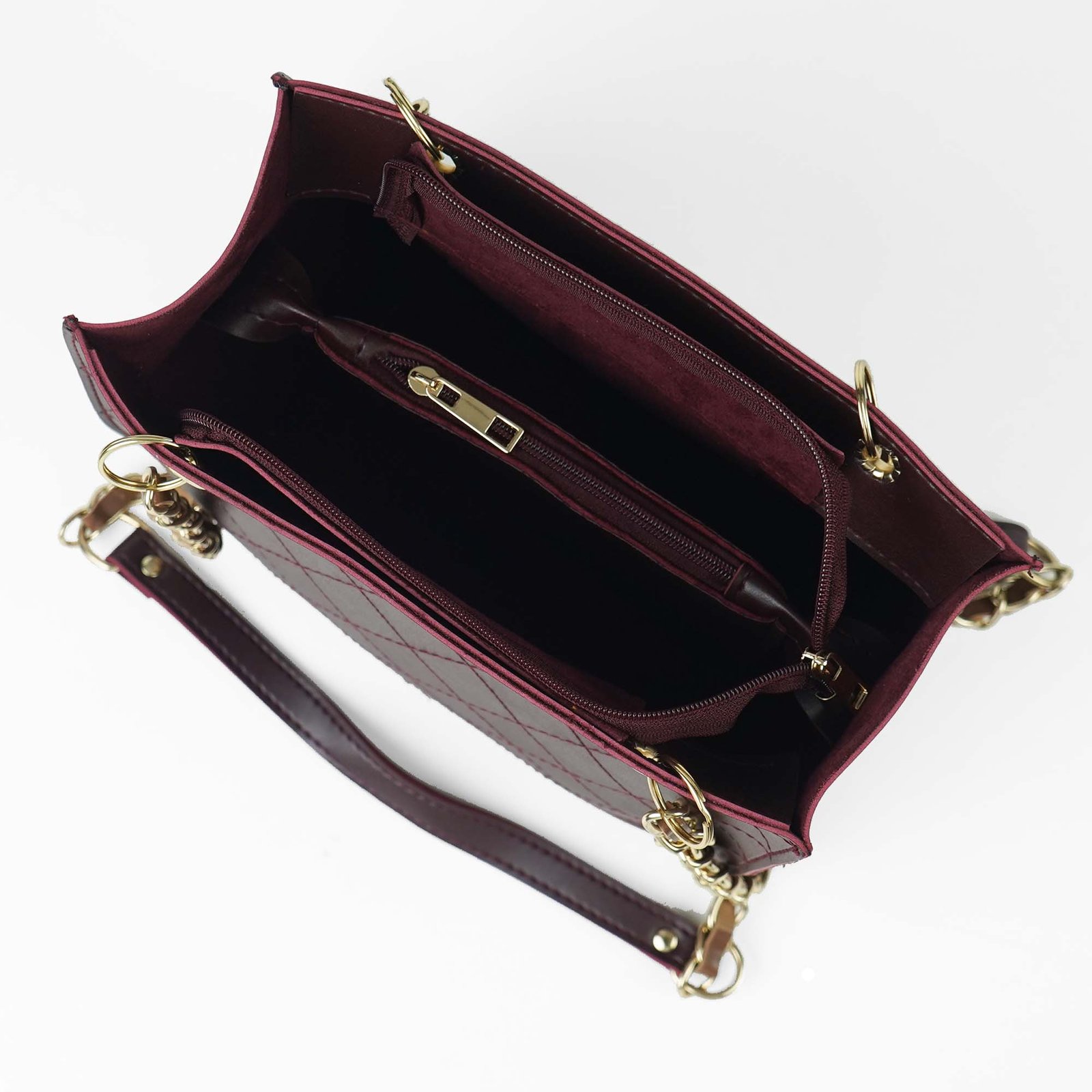 Hip Hop Bag Maroon - Image 4