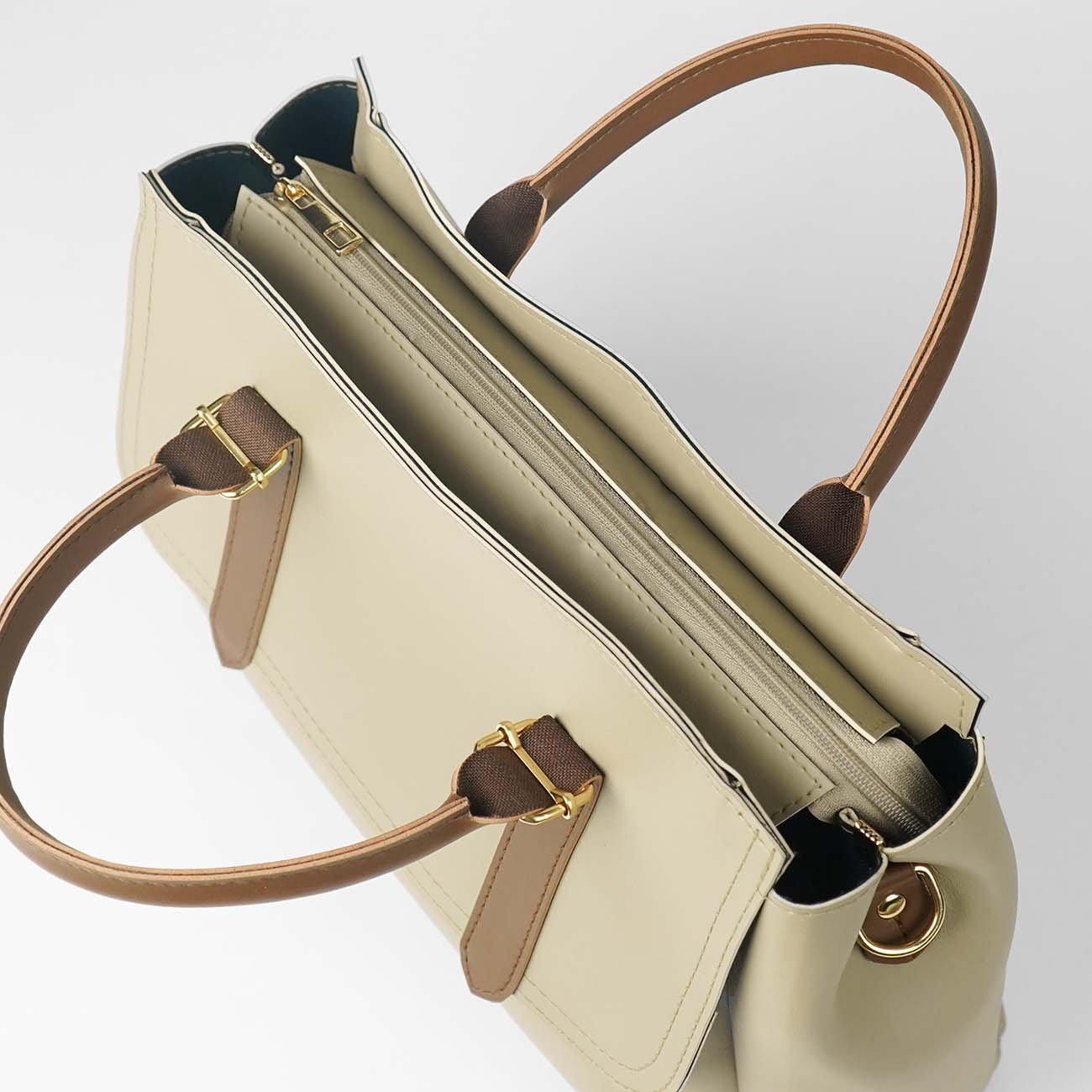 Milly set of 2 bag beige & brown - Image 4