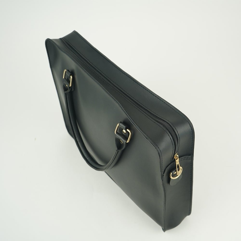 Multi Pockets Laptop Bag (Black) - Image 5