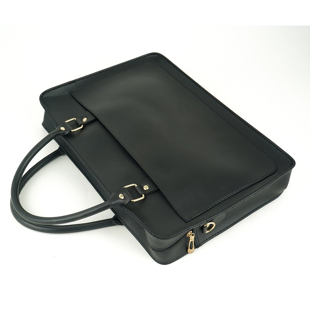 Multi Pockets Laptop Bag (Black) - Image 6