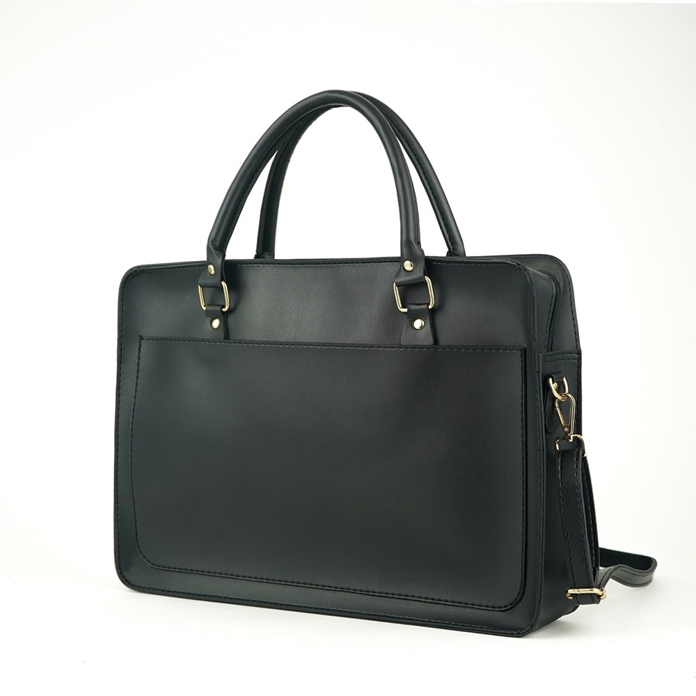 Multi Pockets Laptop Bag (Black) - Image 2