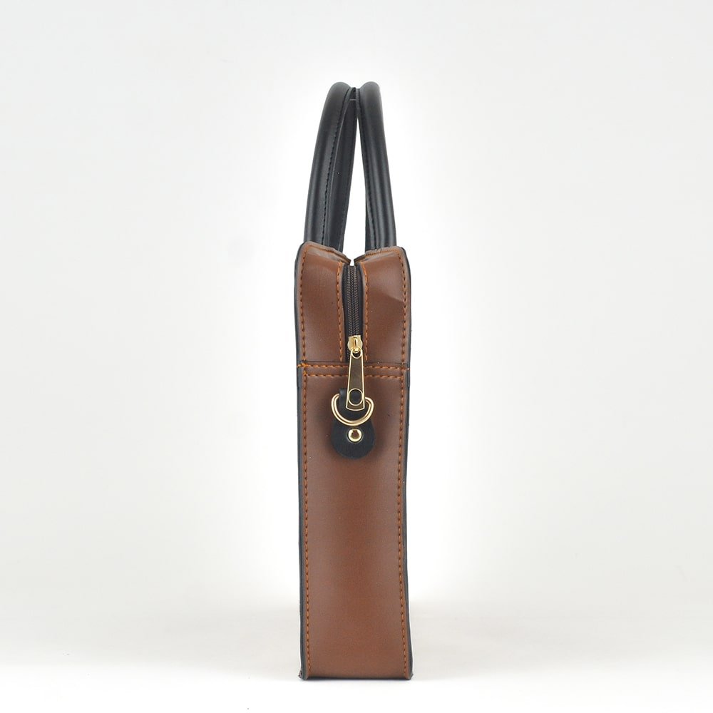 Multi Pockets Laptop Bag (Brown) - Image 5